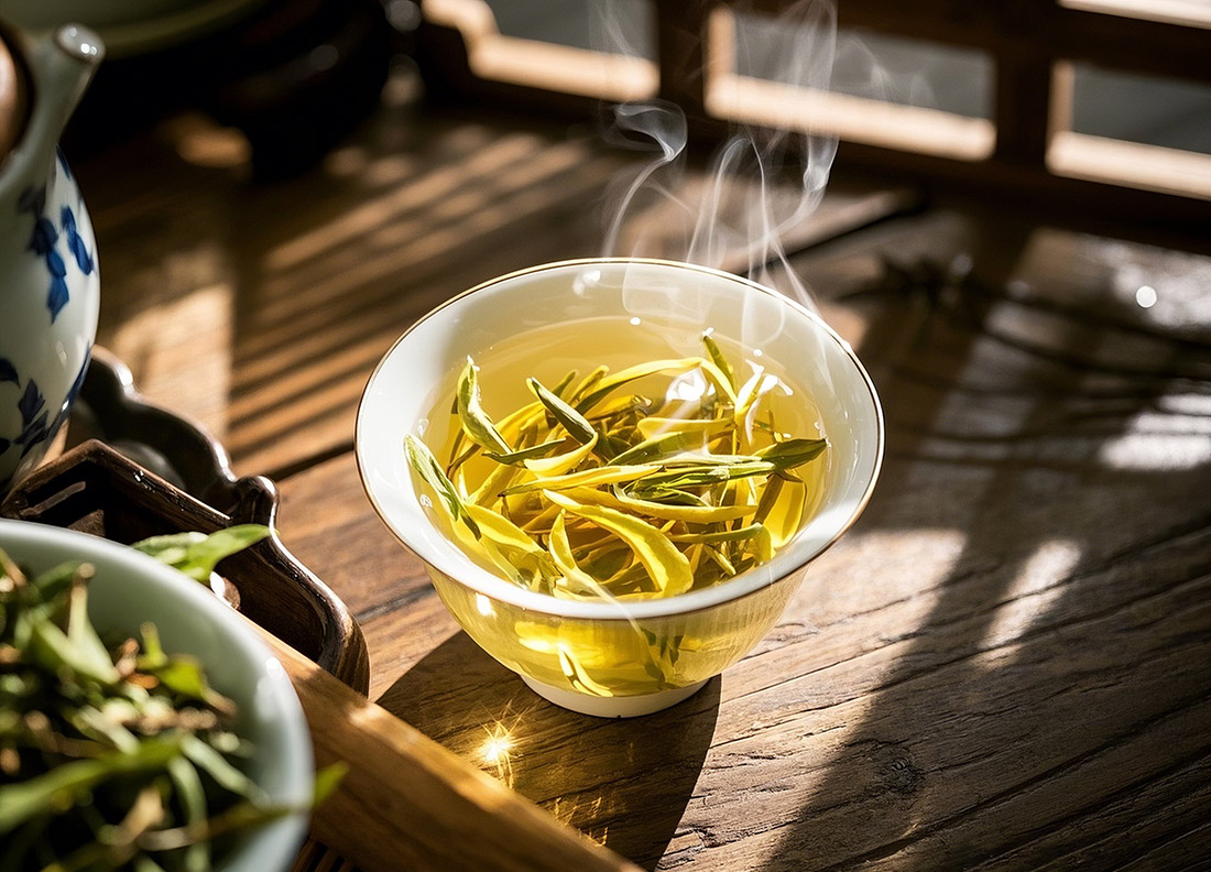 蕲春高山荒野白茶｜云雾深处的自然馈赠，一盏清香润千年